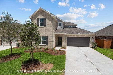 New construction Single-Family house 21407 Villa Spruce Lane, Tomball, TX 77377 Livingston - Smart Series- photo 0