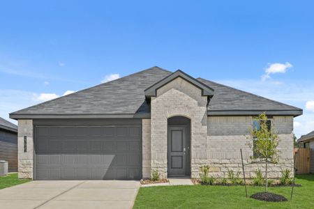 New construction Single-Family house 27615 Basswood Hollow Wy, Magnolia, TX 77355 - image