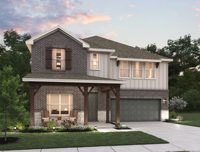New construction Single-Family house 145 Yale St, Seguin, TX 78155 plan Alexis - image