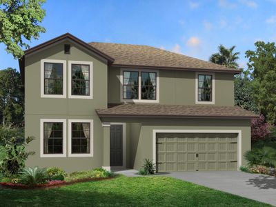 New construction Single-Family house 2402 Clary Sage Drive, Spring Hill, FL 34609 Santa Monica- photo 0