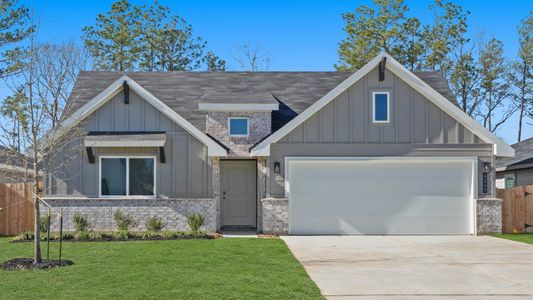 New construction Single-Family house 4245 Multnomah Falls Dr, Conroe, TX 77303 plan Texas Cali - image