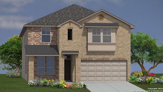 New construction Single-Family house 547 Town Creek Way, Cibolo, TX 78108 The Clydesdale- photo 0