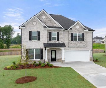 New construction Single-Family house 1158 Blue Juniper Circle, Loganville, GA 30052 Holbrook- photo 0