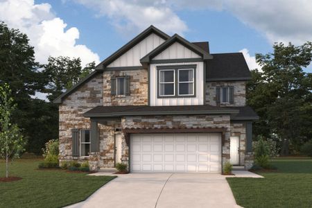 New construction Single-Family house 828 Sanger Ln, Leander, TX 78641 plan Kestral - Signature II Series - image