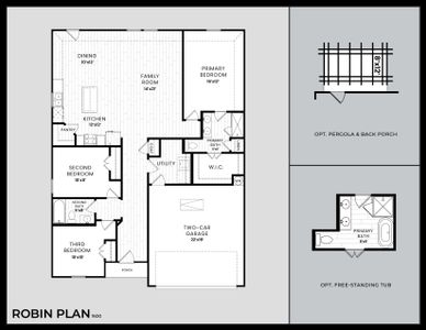 New construction Single-Family house 2001 Ridgecrest Ln, Sherman, TX 75092 plan Robin - image
