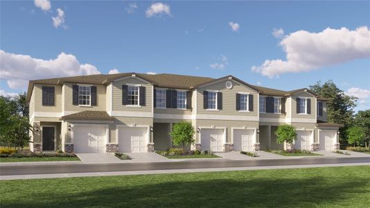 New construction Townhouse house 6226 Shiner Street, Land O' Lakes, FL 34638 Glenmoor- photo 0