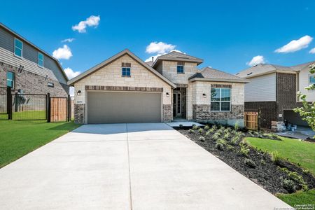 New construction Single-Family house 4093 Cumin Court, Bulverde, TX 78163 Gilson- photo 0