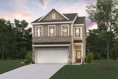 New construction Townhouse house 1844 Copelyn Reese Ct, Unit LOT 177, Lawrenceville, GA 30043 plan Sawnee - image