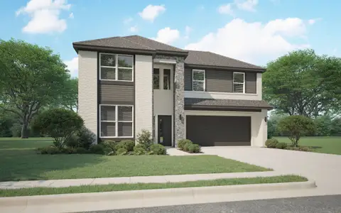 New construction Single-Family house 344 Lacy Oak Ln, Waxahachie, TX 75165 plan Claret | Dove Hollow - image