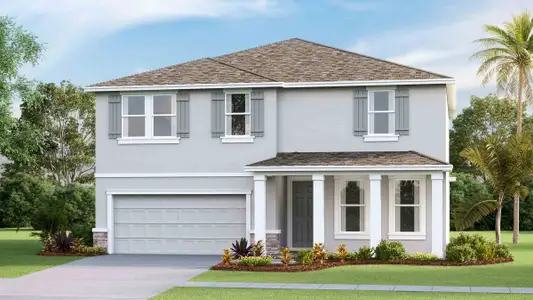 New construction Single-Family house 2391 Sterling Forest Ct, Wesley Chapel, FL 33543 plan Hemingway - image