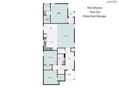New construction Single-Family house 3043 Winding Creek Rd, Kyle, TX 78640 plan 1326 Casetta - image 3