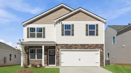 New construction Single-Family house 1263 Saginaw Ct, Woodruff, SC 29388 plan Belhaven - image