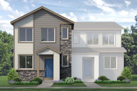 New construction Duplex house 1436 Coral Pl, Longmont, CO 80504 plan Biscayne - image