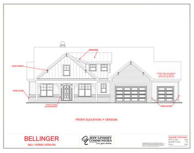 New construction Single-Family house Peachtree City, GA 30269 plan Bellinger F - image