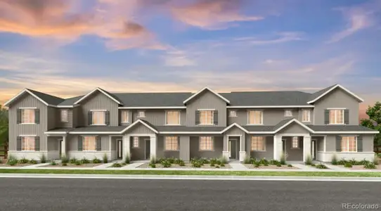 New construction Townhouse house 6820 Parterre Pkwy N, Unit 1, Thornton, CO 80602 plan Frontier - image