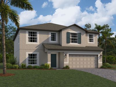 New construction Single-Family house 12219 Hilltop Farms Drive, Dade City, FL 33525 Malibu- photo 0