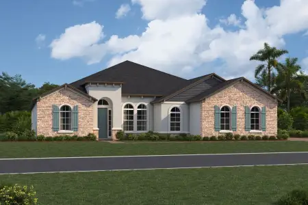 New construction Single-Family house 3325 Forest Packs Lp, Apopka, FL 32712 plan Brookhaven Sl - image