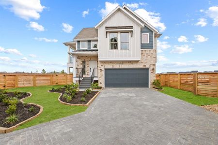 New construction Single-Family house 1422 Shaded Rock Drive, Missouri City, TX 77459 Oakdale - Courtyard Collection- photo 0