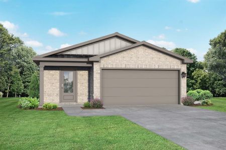 New construction Single-Family house 1990 Brookpointe, Dayton, TX 77535 The Frio G- photo 0