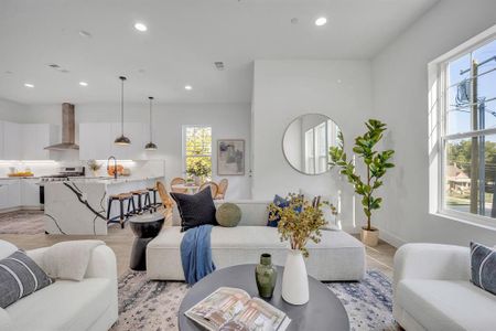 Living room with sink