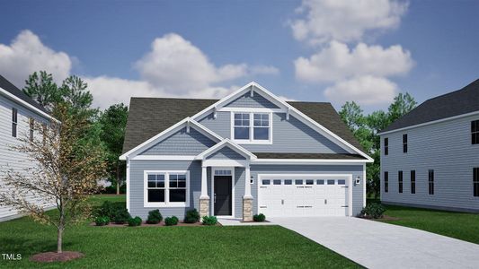 New construction Single-Family house 124 Sugarmaple Wy, Youngsville, NC 27596 Fullerton- photo 0