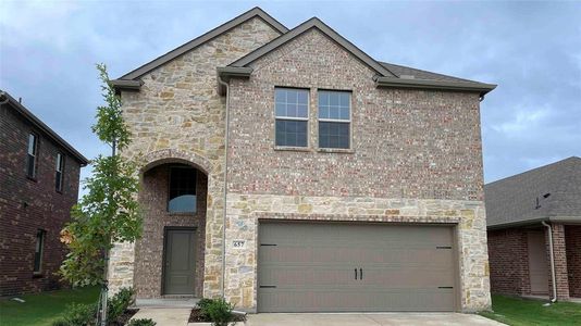 New construction Single-Family house 657 Chipper Trl, Lavon, TX 75166 plan 2232 Brisbane - image