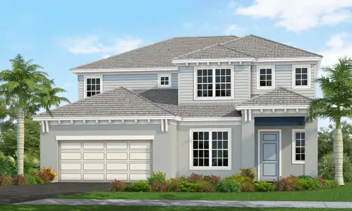 New construction Single-Family house 2013 Coconut Palm Cv, Lakewood Ranch, FL 34212 plan Sea Glass - image