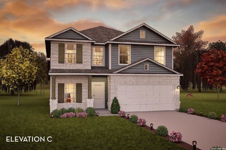 New construction Single-Family house 6442 Scooby Acres, San Antonio, TX 78253 plan Trinity - image
