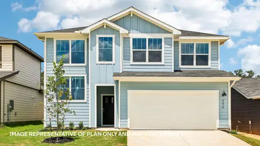 New construction Single-Family house 383 San Juan Trl, Bastrop, TX 78602 plan The Pierce - image