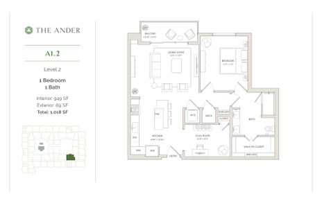 New construction Condo house 2001 W Anderson Ln, Austin, TX 78757 plan A1.2 - image