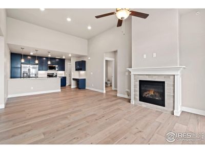 Living Room with Gas Fireplace.