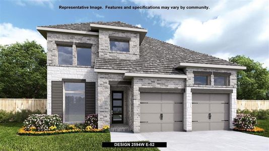 New construction Single-Family house 428 Langhorne Bnd, Liberty Hill, TX 78642 Design 2594W- photo 0