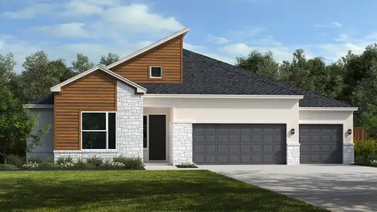 New construction Single-Family house 3305 Emerald Lake Path, Georgetown, TX 78628 plan Crestview - image