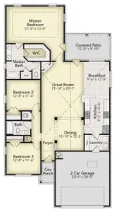 New construction Single-Family house 5244 Salvation St, Panama City, FL 32404 plan 1901 - image