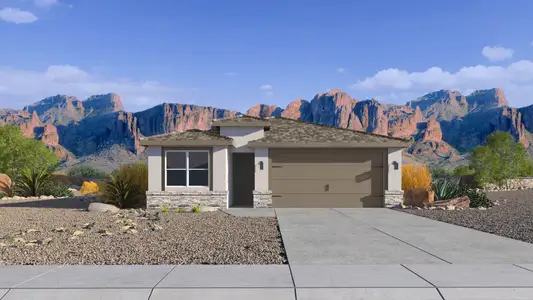 New construction Single-Family house 24261 W Atlantis Wy, Buckeye, AZ 85326 plan Palo Verde - image