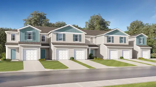 New construction Townhouse house 1705 Garden Grove Ct, Jacksonville, FL 32211 plan Easton - image
