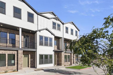 New construction Townhouse house 1120 Stallion Dr, Plano, TX 75075 Davis Homeplan- photo 1 1