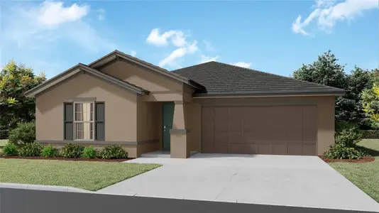 New construction Single-Family house 13067 Garnet Raspberry Ave, Wimauma, FL 33598 Dover II- photo 0