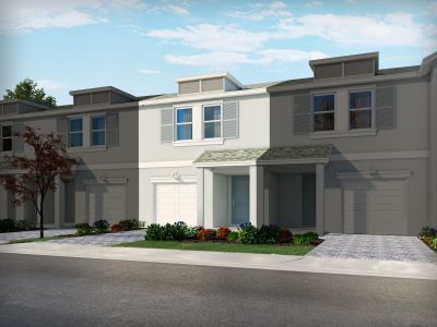 New construction Townhouse house 381 Salisbury Cir, Fort Pierce, FL 34982 Pompano- photo 0