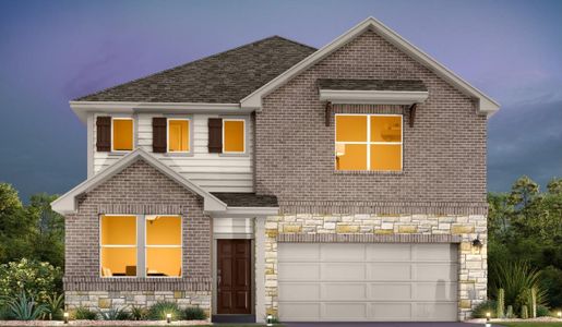 New construction Single-Family house 313 Willow Heights Dr, Hutto, TX 78634 plan Colton - image