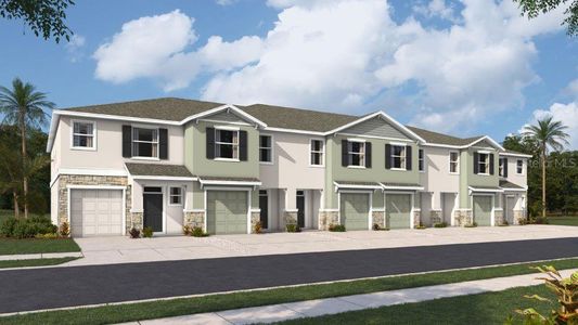 New construction Townhouse house 11428 Crescent Deer Dr, Land O' Lakes, FL 34638 Addington- photo 2 2