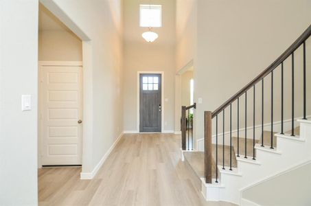 Upgraded Sleek Flooring throughout the main living areas on the first floor.