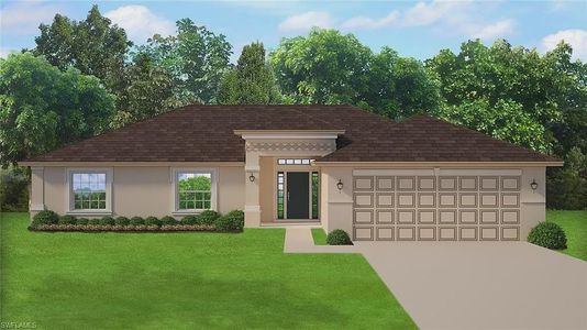 New construction Single-Family house 475 Westdale Ave, Lehigh Acres, FL 33972 plan 1755 - image