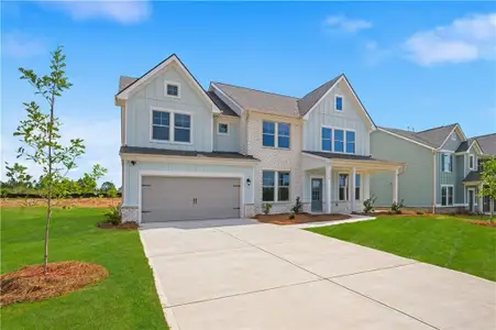 New construction Single-Family house 729 Dunlake Wy, Locust Grove, GA 30248 plan Stonefield - Front Entry - image