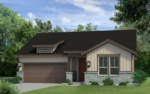 New construction Single-Family house 214 Olive Blossom Trl, San Marcos, TX 78666 plan Albany - image