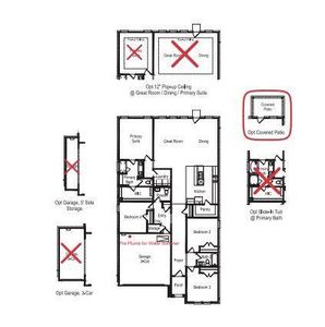 Structural options added include: Covered outdoor living and pre plumb future water softener.