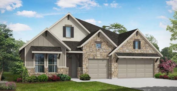 New construction Single-Family house 121 Smoke Signal Ct, Liberty Hill, TX 78628 Groveton- photo 0