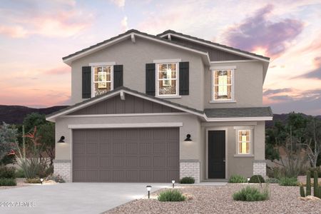 New construction Single-Family house 17241 W Daley Ln, Surprise, AZ 85387 Redwood- photo 0