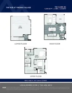 New construction Townhouse house 2024 S Holly St, Unit 4, Denver, CO 80222 plan Clark - image 3