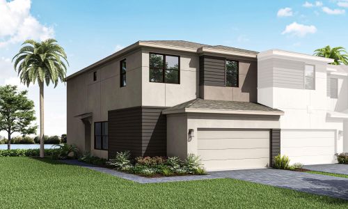 New construction Townhouse house 14067 Sw Thorens Drive, Port Saint Lucie, FL 34987 Ellery- photo 0